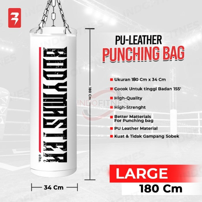 BODYMASTER Premium Sandsack Punching Bag BM-E035 Samsak Tinju Boxing - 120CM WHITE