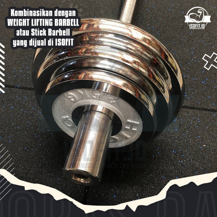 HIGH-Q Electroplated Weight Plate Barbel / Plat Pemberat - 2,5KG