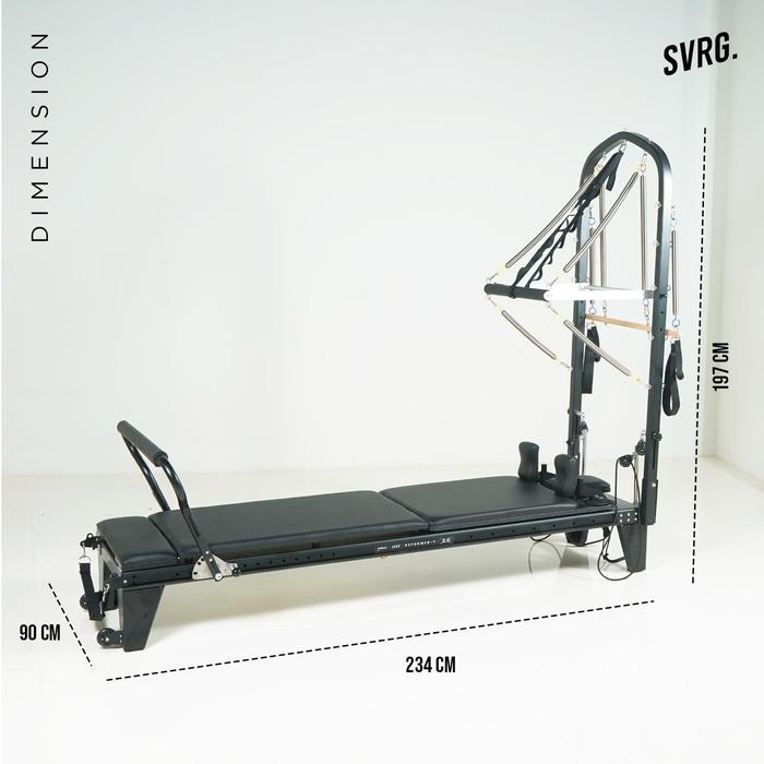 Pilates Reformer Y 2.0 - For The Best Posture - SVRG - Alat Pilates - Alat Gym - Fitness - Alumunium - Steel