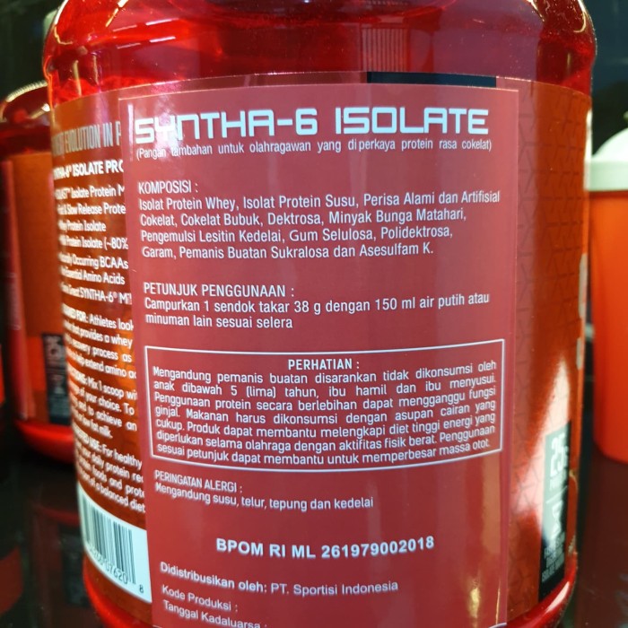 BSN Syntha Isolate 4 lb BSN SYNTHA-6 ISOLATE - Coklat, Bonus Shaker