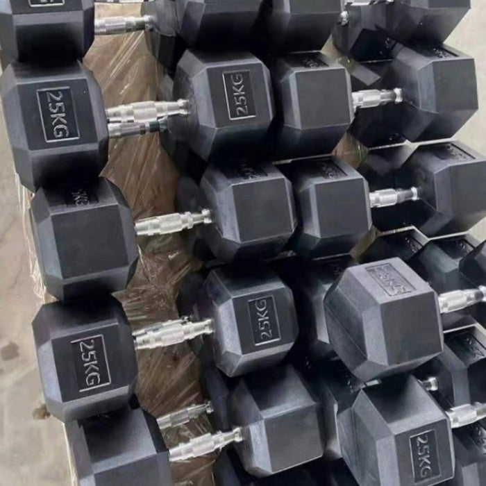 Hex Rubber Dumbbell Set 2.5kg-25kg | 10pair | 275kg
