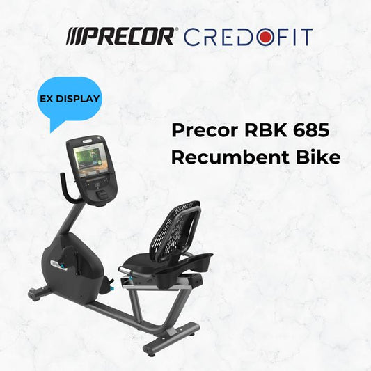 Precor RBK 685 Recumbent Bike with p82 console (ex display)