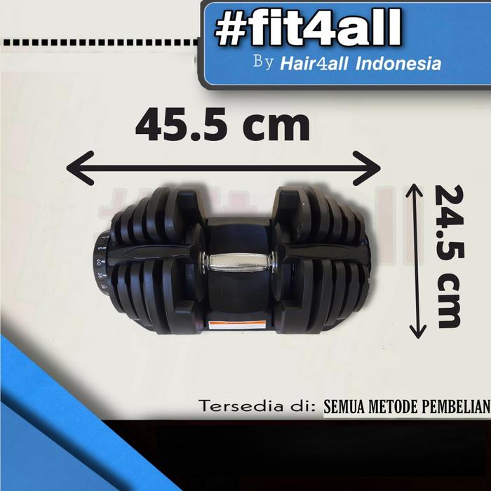 F202 40KG Kettler Bowflex ADJUSTABLE DUMBELL set barbel alat fitness