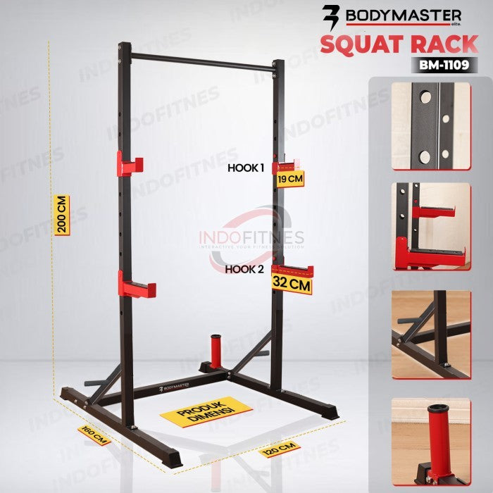 BODYMASTER Squat Rack BM-1109 Power Pull up bar Tower Bench Press - Squat Rack, TOPED