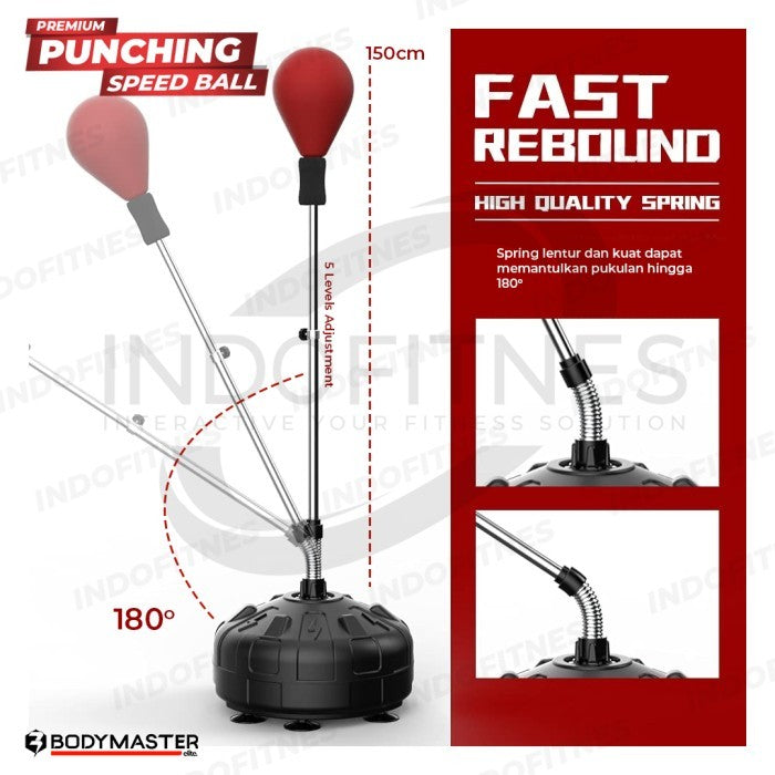BODYMASTER Premium Punching Speed Ball BM-E039 Boxing Samsak Tinju - Hitam