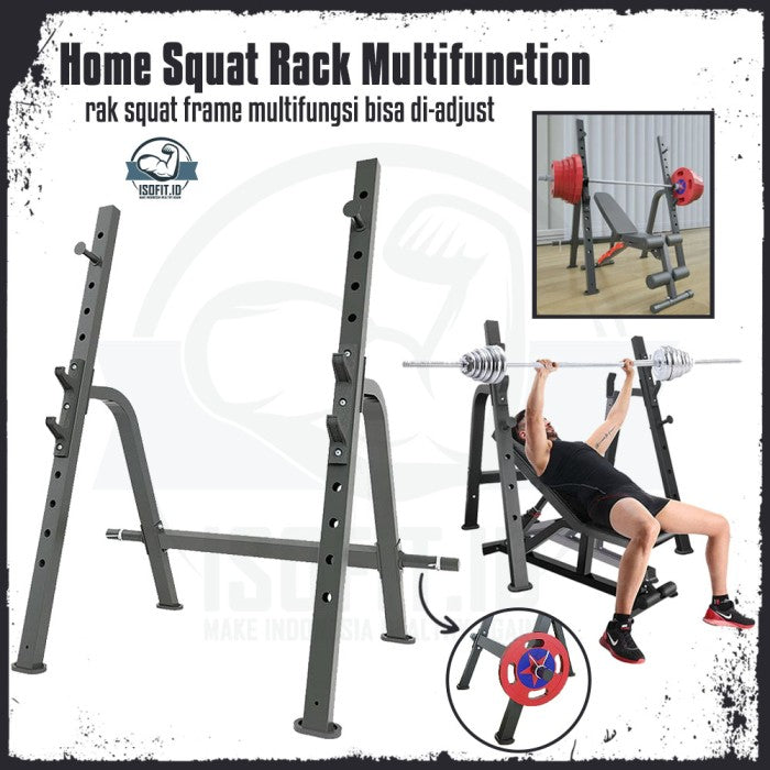 Home Multifunction Squat Rack / Rak Squat Frame / Rak Barbell