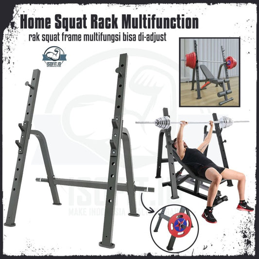 Home Multifunction Squat Rack / Rak Squat Frame / Rak Barbell