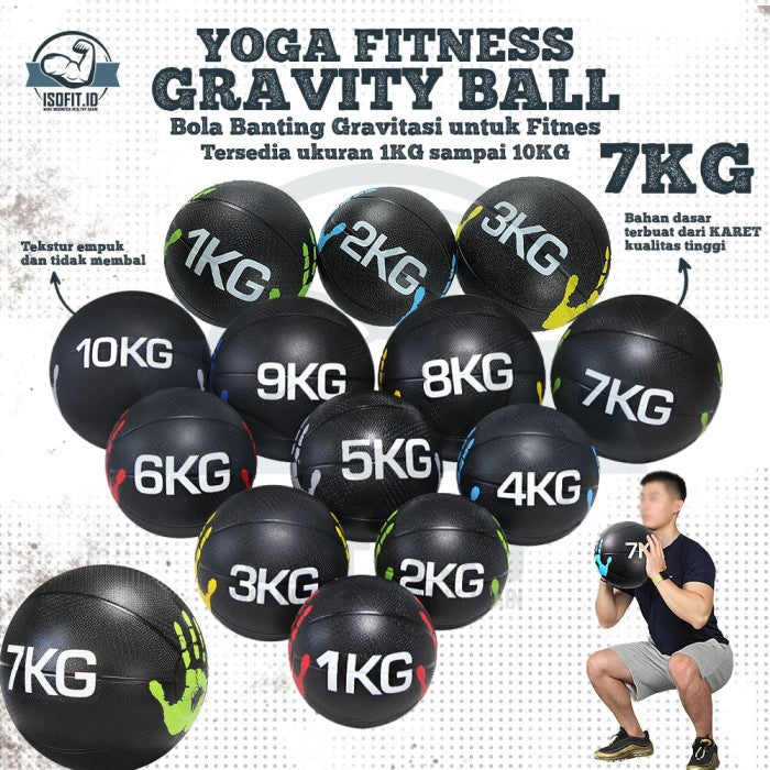 Yoga Fitness Gravity Gym Ball / Bola Yoga 1-10KG - 1 KG