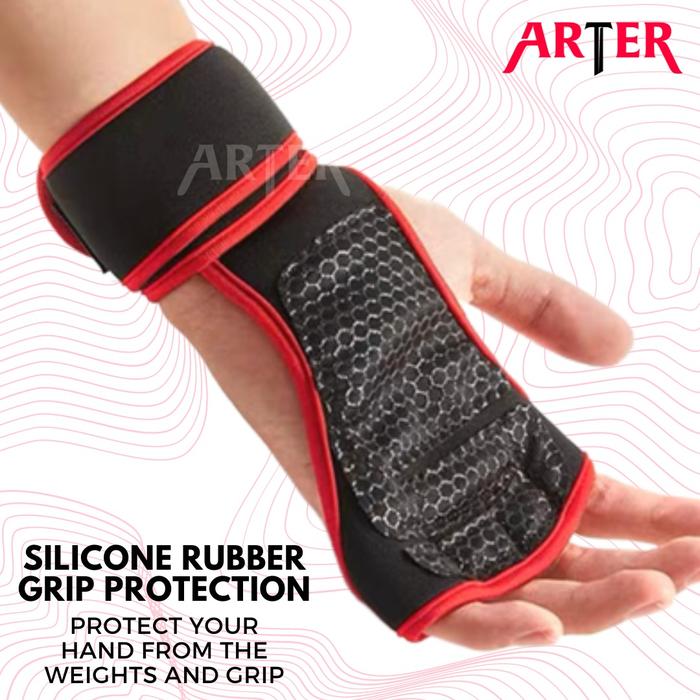 ARTER Gym Gloves Sarung Tangan Fitness Weight Lifting with Wrist Strap - M