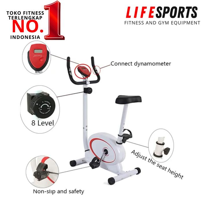 Alat fitness sepeda statis magnetic divo QN501 sepeda statis untuk olahraga rumah promo