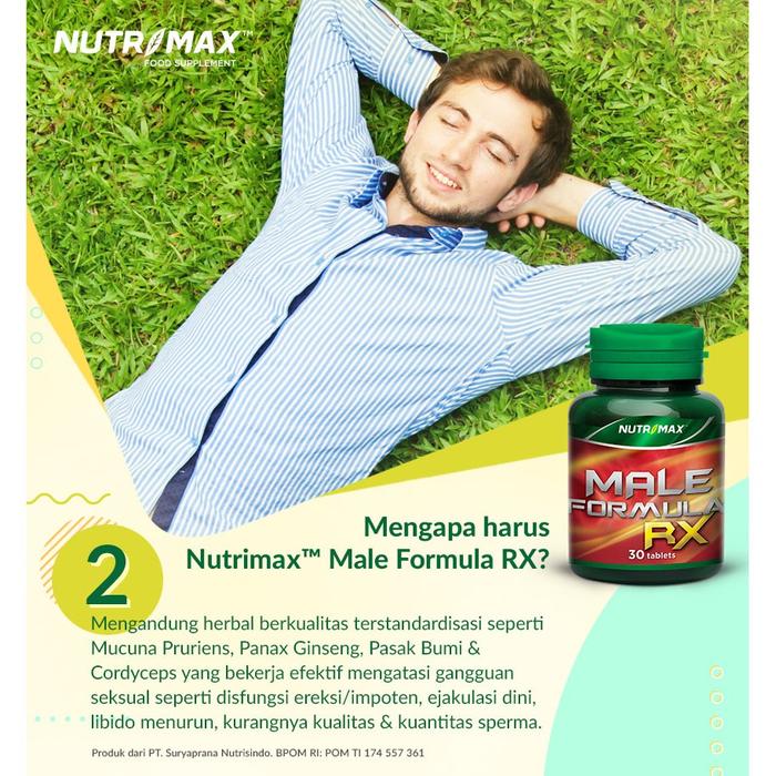 Nutrimax Male Formula RX 30 Tablet untuk Kesehatan Pria