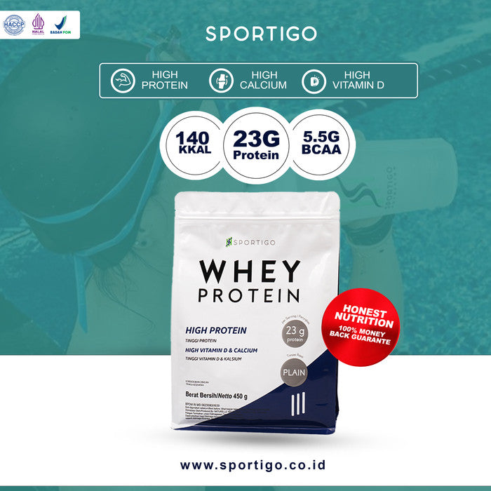 SPORTIGO Susu Whey Protein Isolate Concentrate Pure 450 gram Pouch