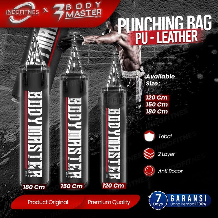 BODYMASTER Premium Sandsack Punching Bag BM-E035 Samsak Tinju Boxing - 120CM WHITE