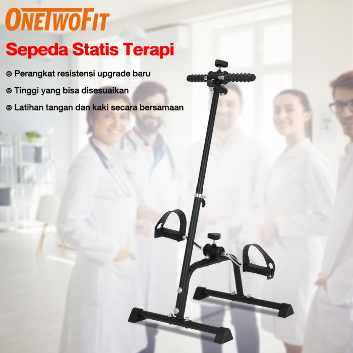 OneTwoFit Sepeda Statis Terapi Terapi Kaki dan Tangan Penderita
