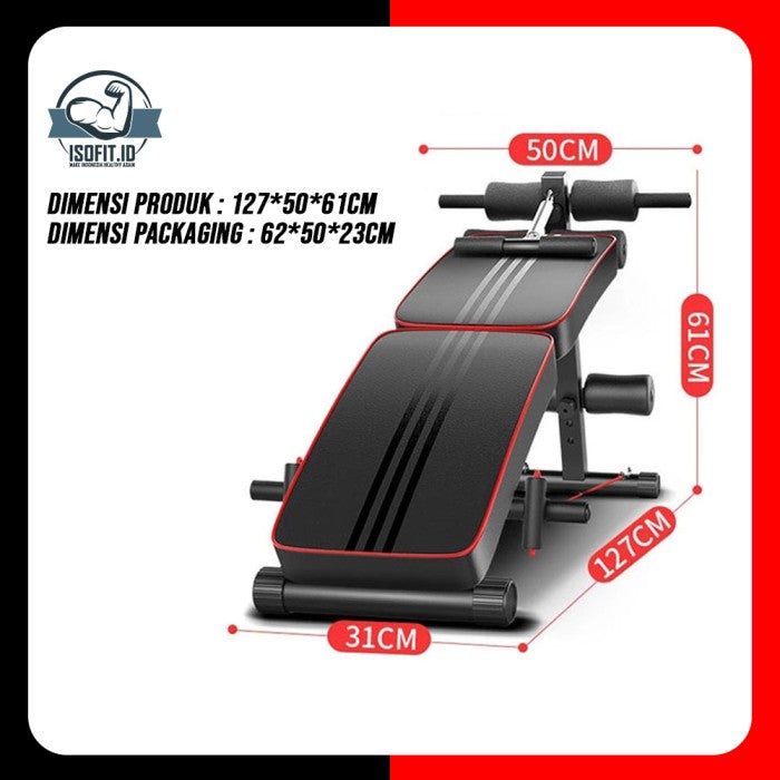 Gym Bench Press Portable / Kursi Alat Fitness bisa dilipat