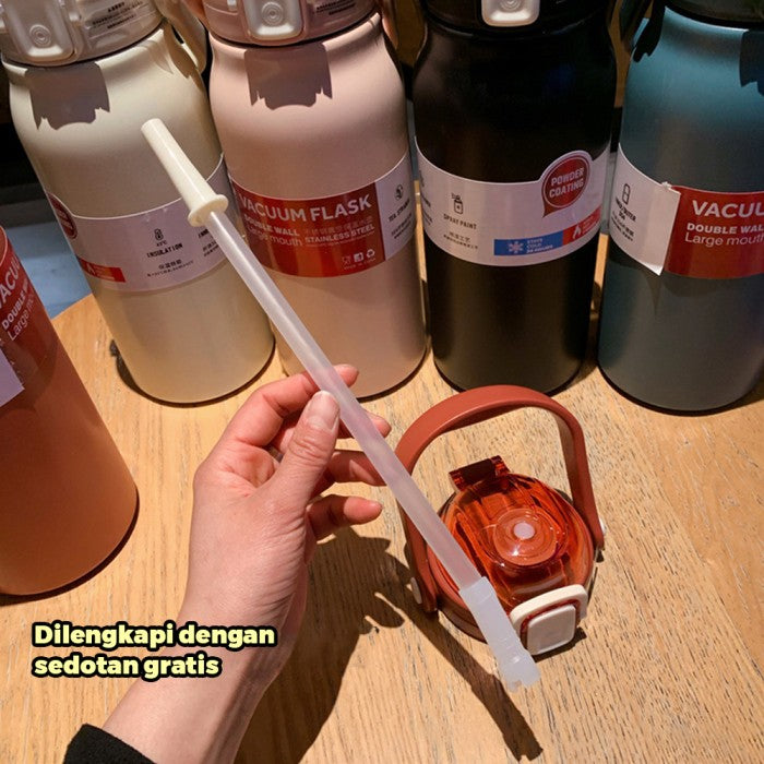OneTwoFit Vacuum Cup Termos Stainless Steel water bottle Minum Dengan
