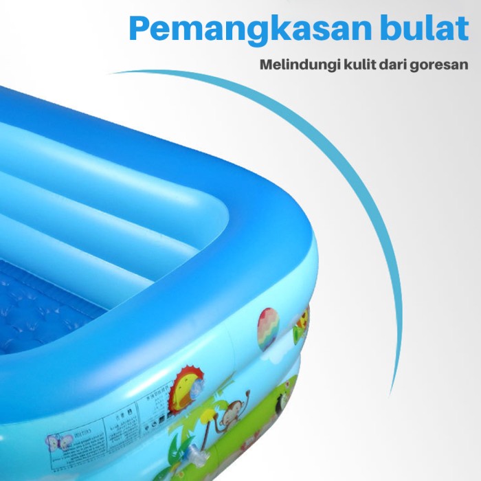 OneTwoFit Kolam Renang Anak 150CM Mengentalkan Outdoor Family