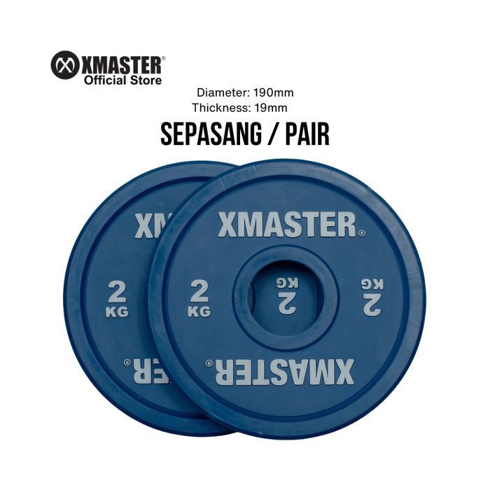XMASTER Change Plate gym Weight Plate Fitness CrossFit Weightlifting  Powerlifting ROGUE ELEIKO - 0.5kg Sepasang