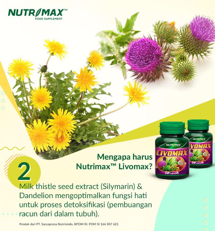 Nutrimax Livomax untuk Detoksifikasi Kesehatan Tubuh Isi 30 Naturecaps
