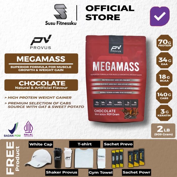 Provus Mega Mass 2 Lb - 4 Serving Weight Gainer - Vanila, Handuk