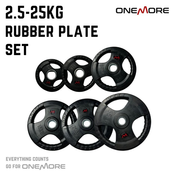 Rubber Plate Set 2.5-25KG ONE MORE