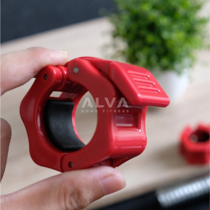 [2.5cm] Pengunci Adjustable Dumbell / Dumbel Collar Lock - MERAH