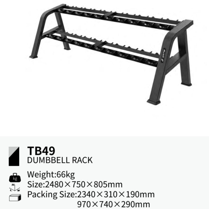 BRTW FITNESS Commercial Rack Dumbell TB49/Gym / Fitness