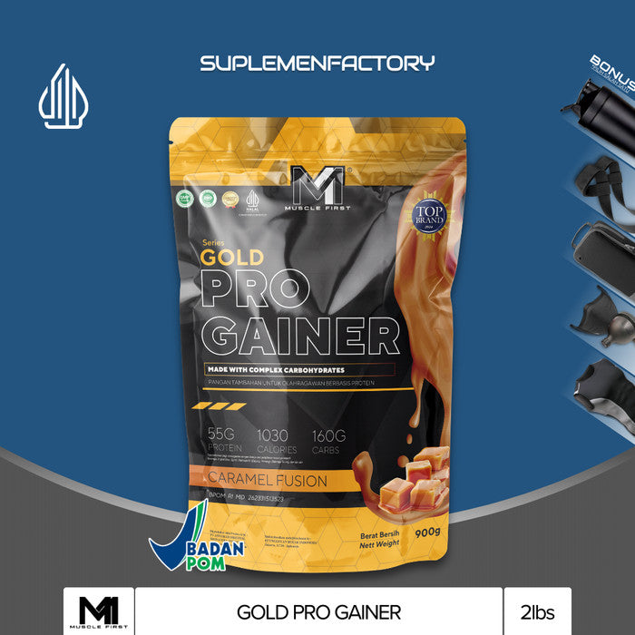 M1 Gold Pro Gainer 2lbs Muscle First Weight Gainer M1 Pro Gainer - Caramel