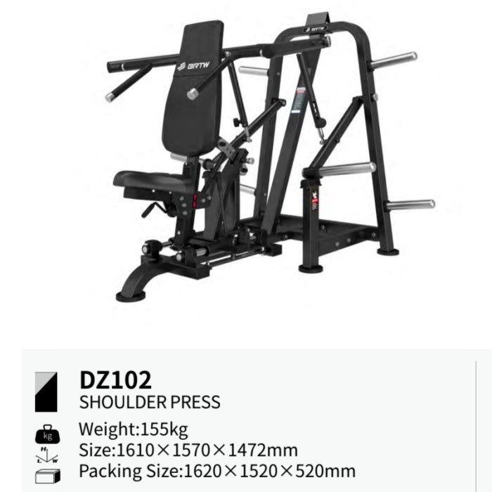 BRTW FITNESS Shoulder Press DZ102/ Plate Loaded /Gym / Fitness