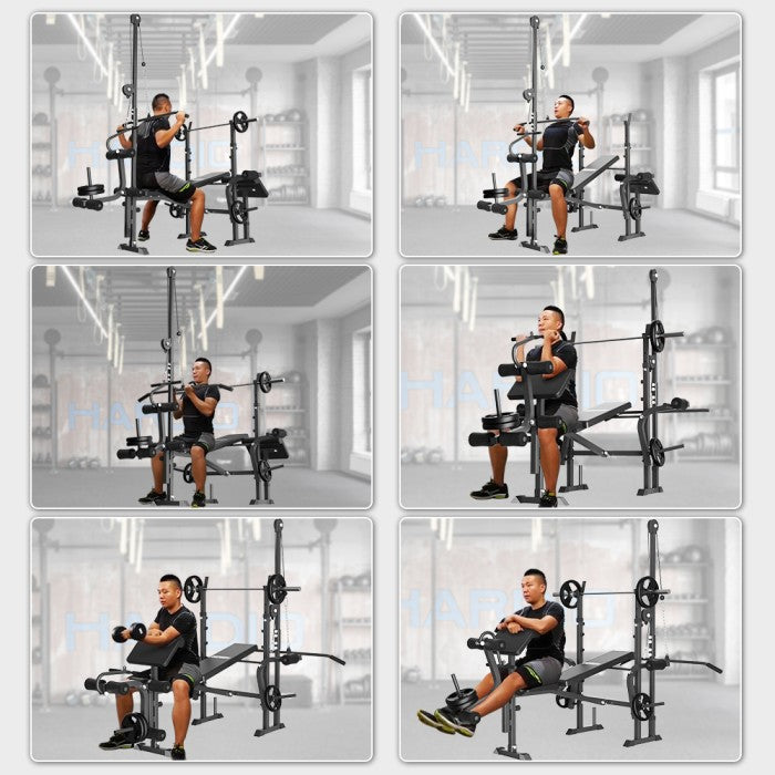 OneTwoFit New Bench Press Weightlifting Bench Adjustable Multi Gym Weight Bench Dumbbell Stool