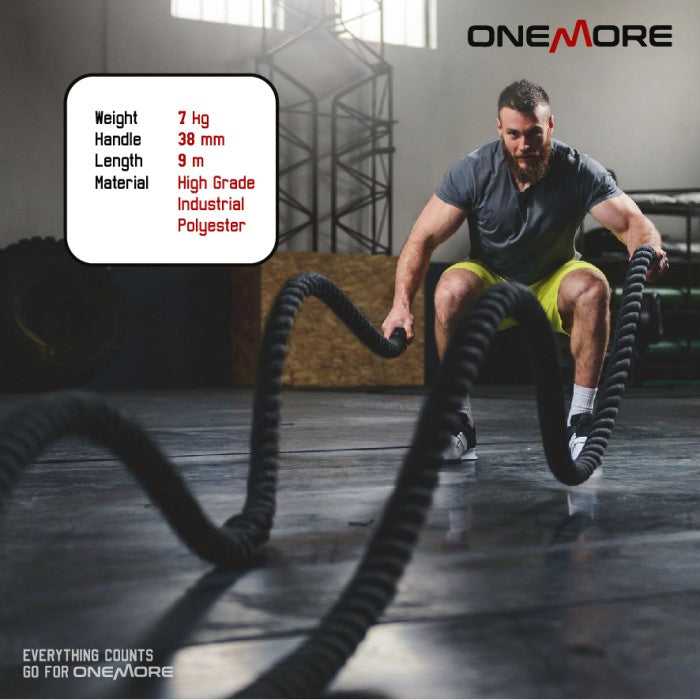 ONE MORE Battle Rope 9 METER - Rope+Mount
