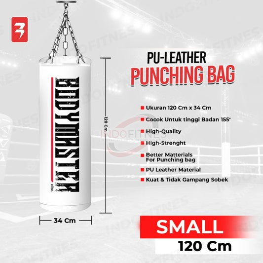 BODYMASTER Premium Sandsack Punching Bag BM-E035 Samsak Tinju Boxing - 120CM WHITE