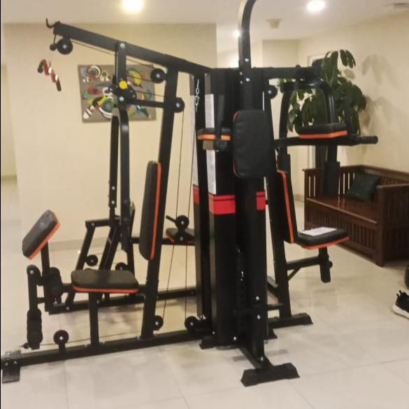 Home gym 5sisi Legpress dengan 2set weight stack Usafit UF580 alat fitness-gym fitnes