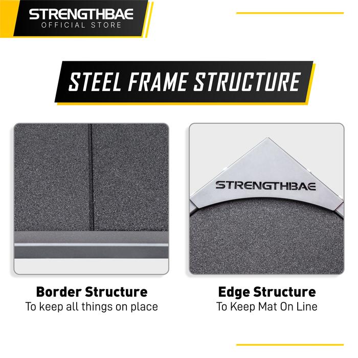 Deadlift Platform STRENGTHBAE Weightlifting Gym Mat Rubber Mats Floor