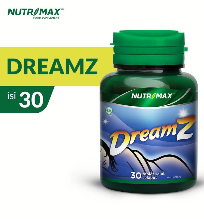 Nutrimax Dreamz 30 Tablet untuk Tidur yang Berkualitas Insomnia Jet Lag Tekanan Darah Tinggi