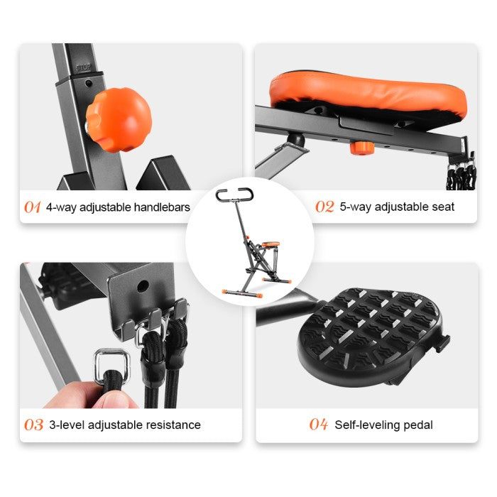 Onetwofit riding machine alat olahraga rumahan fitness gym