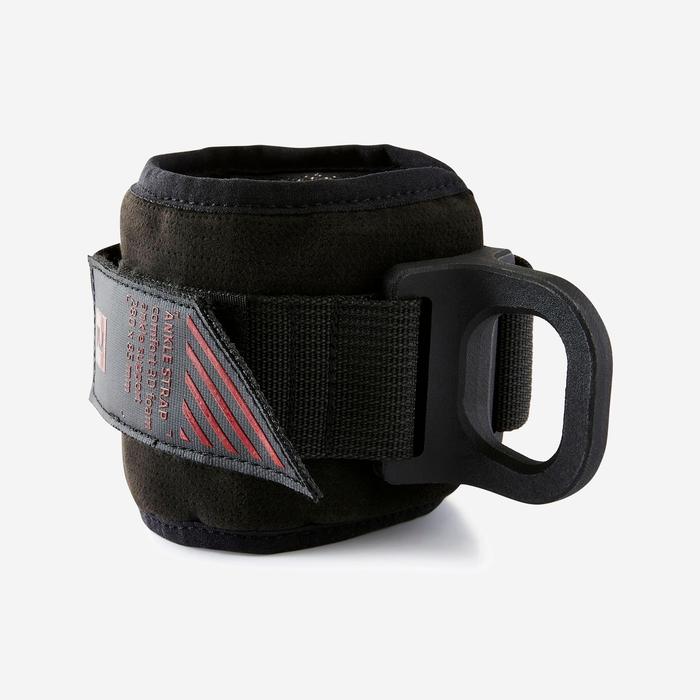 Decathlon DOMYOS Ankle Strap Latihan Beban untuk Cable Machine - Hitam - 8582467
