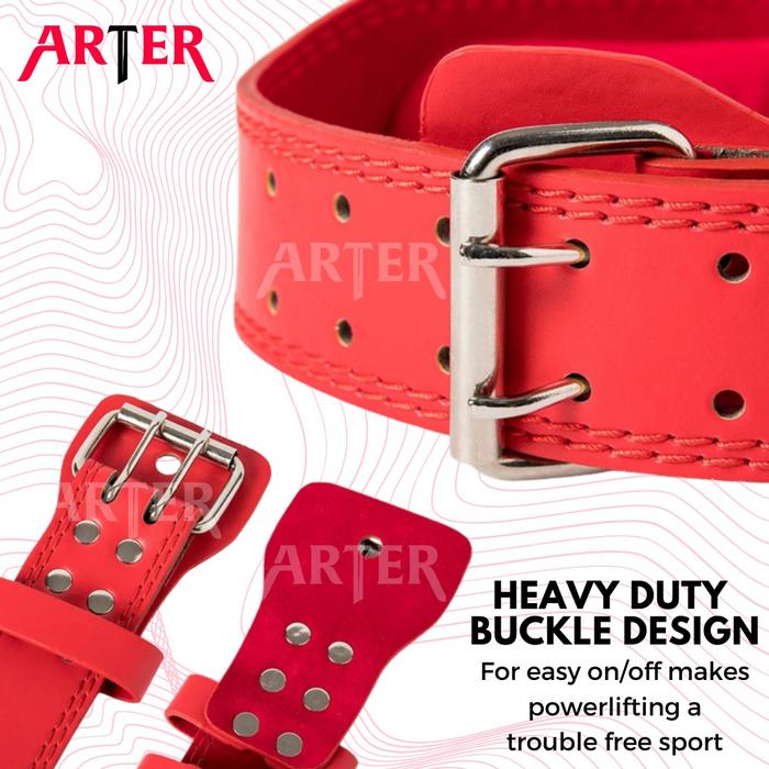 ARTER Gym Belt NPNG Powerlifting Weightlifting Belt Sabuk Fitness Belt - M, LOGO ARTER