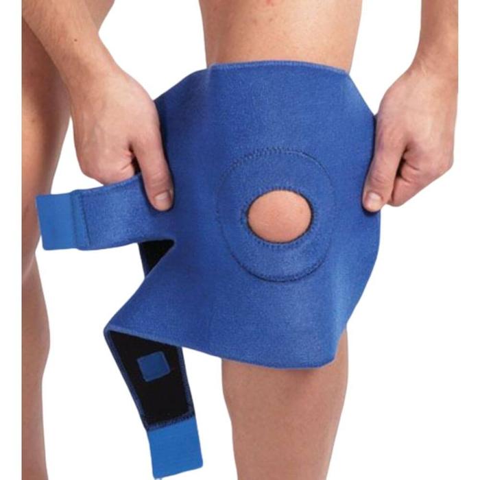 LP SUPPORT Coolprene Open Patella Knee LP-758CN - BLUE