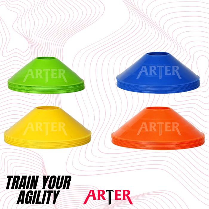 ARTER Agility Cone Drill Cones Mangkuk Sepak Bola Kaki Latihan Futsal - Biru