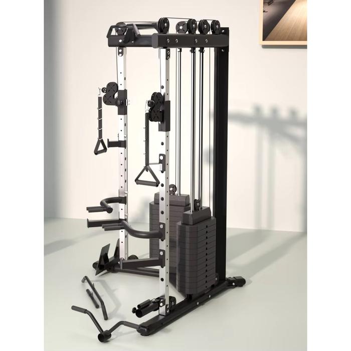 DUAL CABLE CROSSOVER KUALITAS PREMIUM ORIGINAL IMPORT functional trainer Cablecrosover multi power rack USAFIT  UF1017