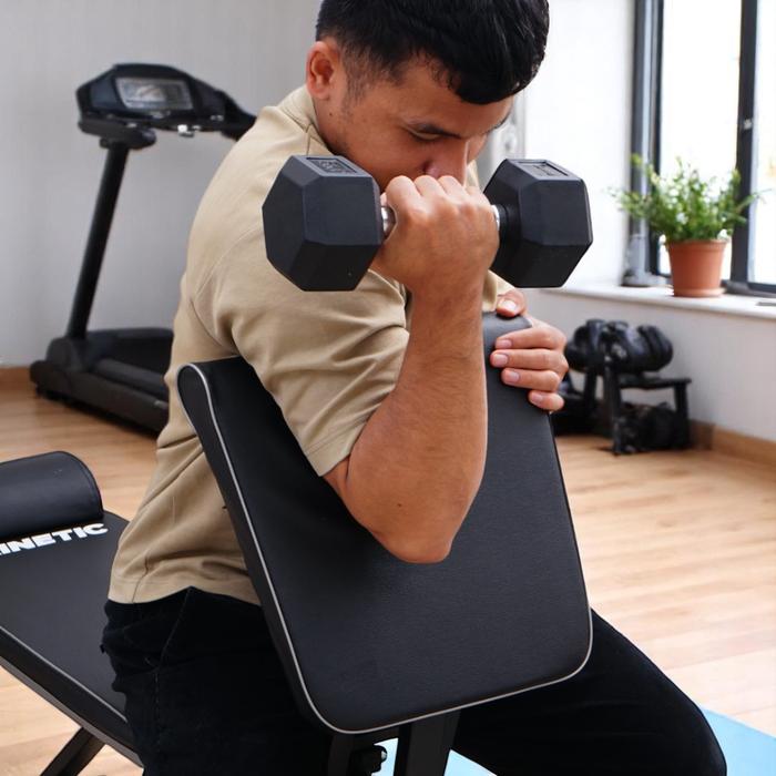 KINETIC DUMBBELL BENCH MULTIFUNGSI - HITAM