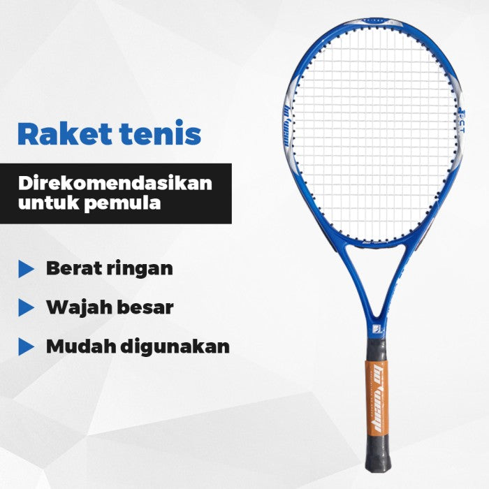 OneTwoFit Raket Tennis 27inch Olahraga Tennis Raket Tennis Dewasa Berat ringan 280g Kirim tas penyimpanan