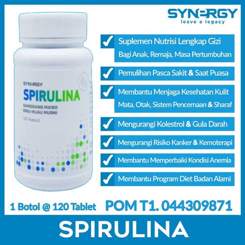 Synergy Spirulina 120 Kapsul