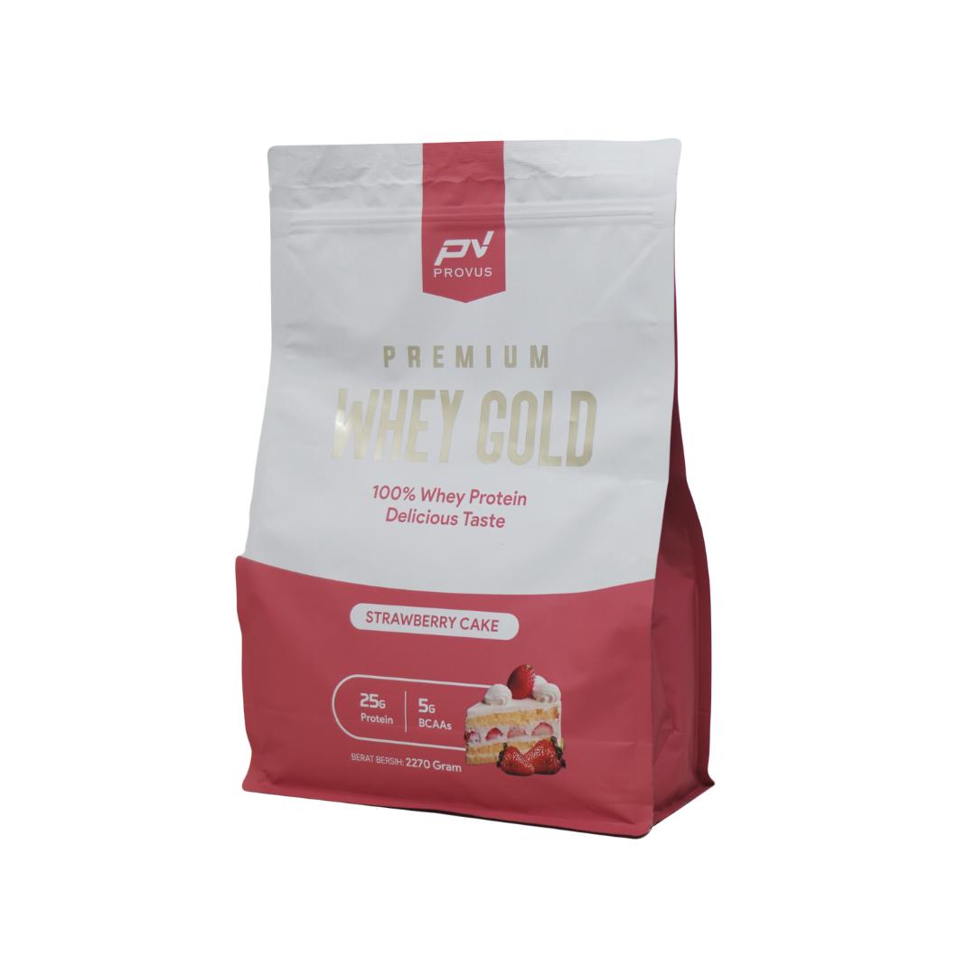 Provus Premium Whey Gold 5Lb - Whey Protein Concentrate - Chocolate Milk, Shaker