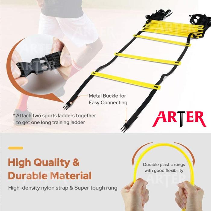 ARTER Agility Ladder Premium 4M Speed Ladder Drills Training Tangga