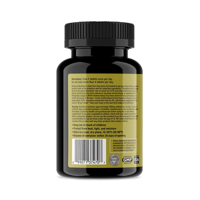 Ultimate Nutrition Gold Burn NEW!!! suplemen fitness / suplemen gym / suplemen protein / massa otot / bakar lemak
