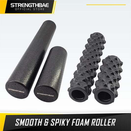 Foam Roller STRENGTHBAE Smooth & Spiky Rollers Gym Yoga Massage Roll - Spiky 30cm