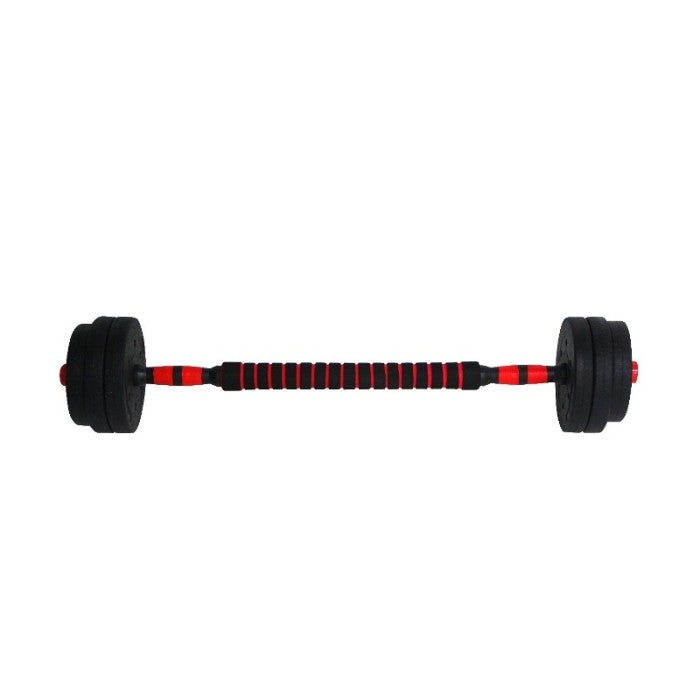 PROMO F203 READY 10KG DUMBBELL BARBEL SET ADJUSTABLE MULTIGUNA 2 IN 1