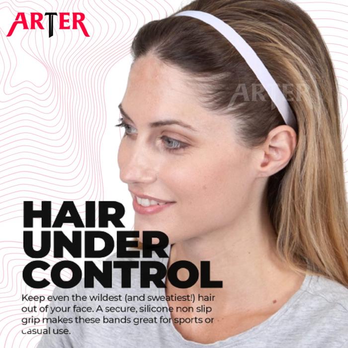 ARTER Sport Mini Hairband Sports Running Headband Non Slip Silicone - Wolf Grey